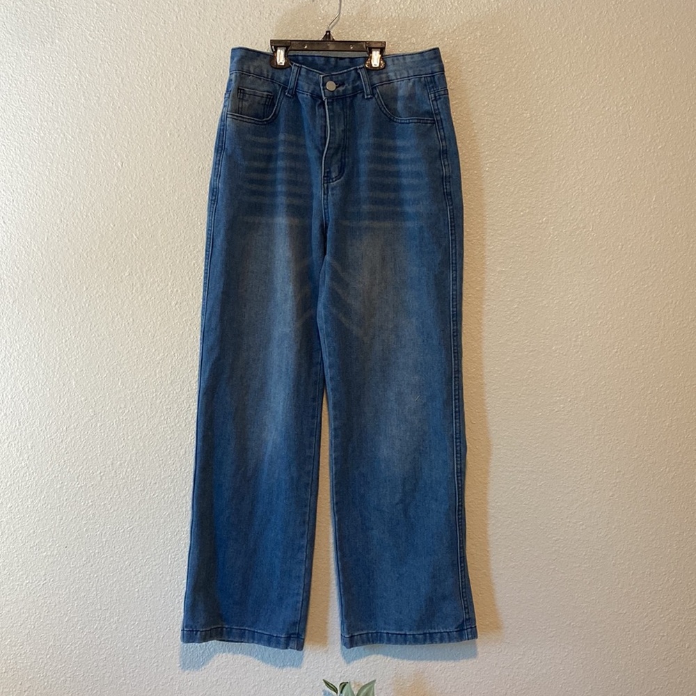 Classic Blue Wide Leg Jeans